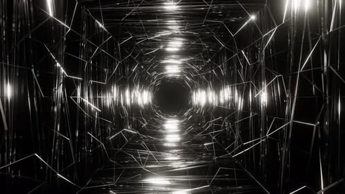 4K Cyberpunk Digital Corridor | Futuristic Science Fiction Technology Environment Loop