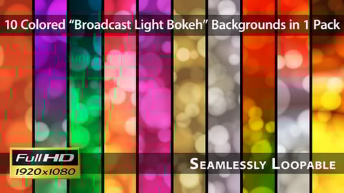 Dynamic Abstract Bokeh Lights Background Animation