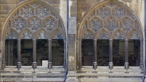 The Golden Arch on the Window of Westminster Abbey
