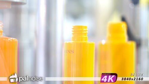 Automated Bottle Production Line in Modern Factory