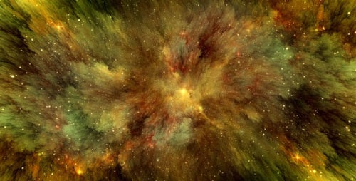 Abstract Cosmic Nebula and Stars Motion Background