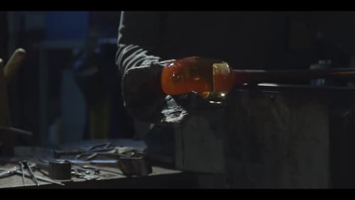 Blasen mit Glas