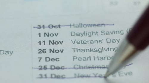 Holiday Calendar