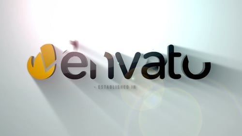 Modern Logo Reveal with Smooth Light Flares