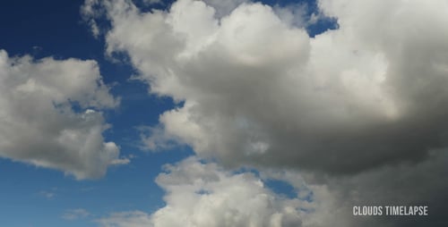 Clouds Moving in a Blue Sky