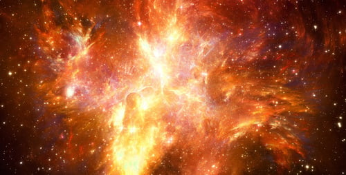 Kosmischer Hintergrund der Weltraumnebelflucht