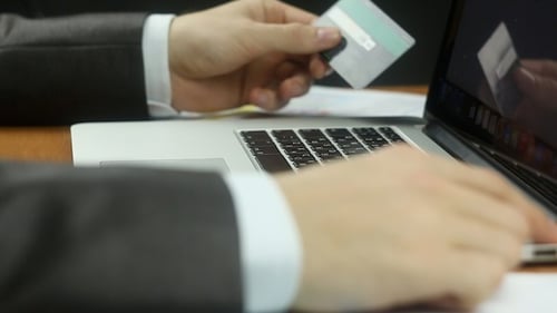 Businessman Online Payment
