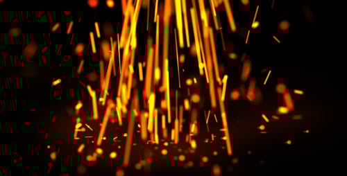 Dynamic Fire Sparks Overlay Visual Effect