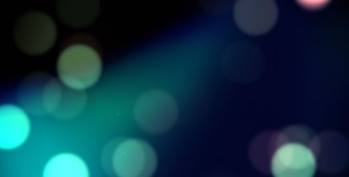 Blue bokeh loop