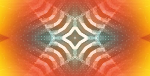 Shifting Abstract Kaleidoscope Pattern Background Loop