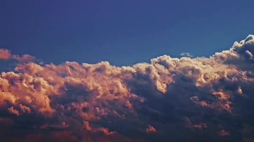 Dramatic Clouds Time-Lapse at Fiery Sunset