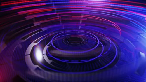 News Intro Graphic Animation With Lines And Circular Shapes A9