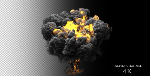 Detailed Realistic Fire and Smoke Explosion Visual Effect, Backgrounds ...