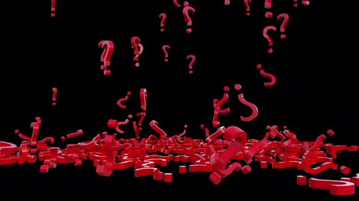 4K Question Mark Rain Background, Backgrounds Motion Graphics ft. 4k ...