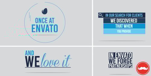 Clean Corporate Promotion with Animated Text and Geometric Elements
