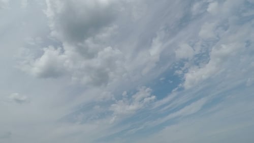 Blue Sky with Quick Clouds
