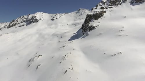 Pristine Snow at Mountains Slope