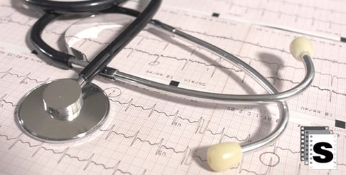 Medical Instruments Close Up on Health Charts