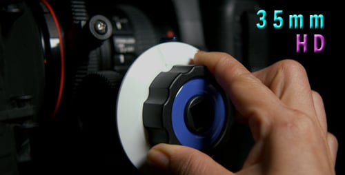 Adjusting Professional Cinema Camera Lens 01