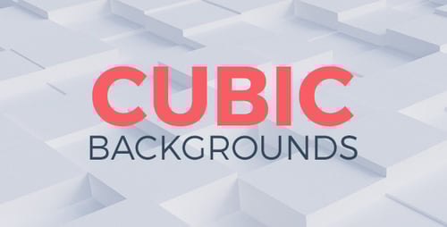 Animated Cubic Grid Seamless Loop Background