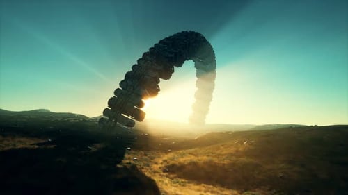 Unidentified Flying Object at the Earth