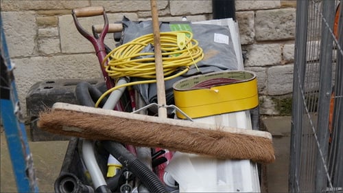 Construction Tools from One of the Buildings
