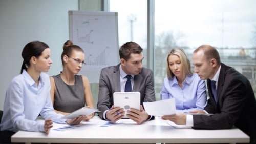 Group Of Business People Meeting At Office