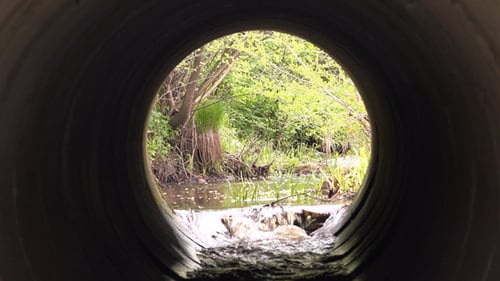 Culvert- Water Pipes Under Road