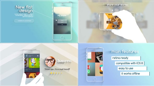 Modern App Explainer Presentation with Flat Design Elements, Product ...