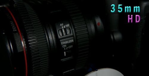 Zoom Lens on a Black Professional Camera