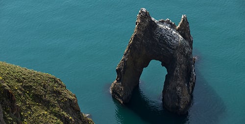 Seascape With View on Stone Arch