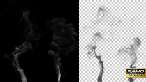 Pre-Keyed Wispy Cigarette Smoke