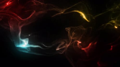 Abstract Swirling Particles Light Trails Background