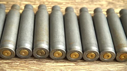 Patronenhülle aus dem Maschinengewehr