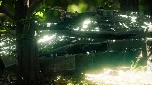 Old Rusty Tank in the Forest