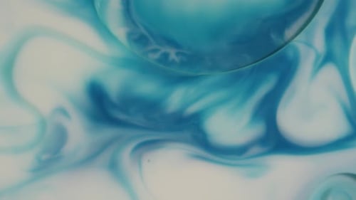 Abstract Blue and White Fluid Motion Background