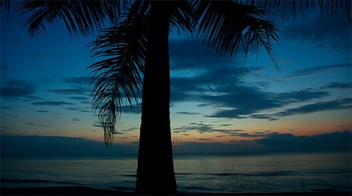 Sonnenuntergang.