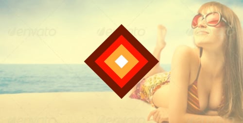 Rhomb Shape Logo Reveal