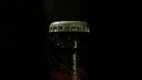Sealed Bottle of Cold Beer