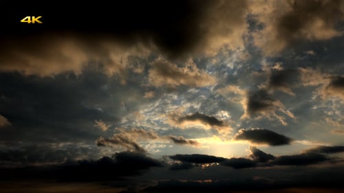 Sunset and Storm Clouds