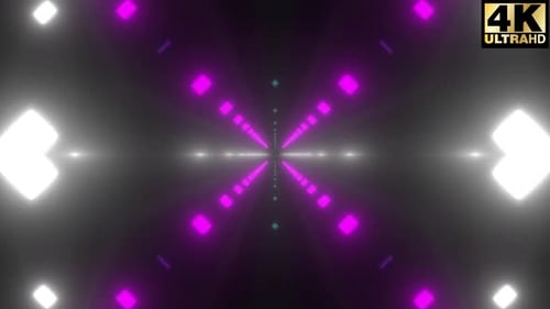 5 Neon Light Flashing Vj Loop Pack