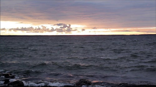 Tranquil Sea on Sunset