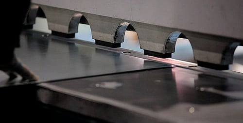Machine Factory in an Industrial Sheet Metal Cuts