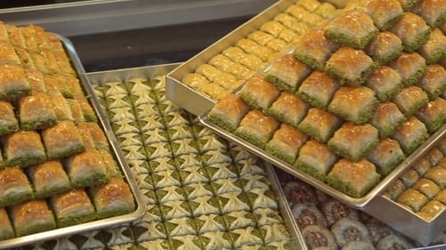 Köstliches türkisches Baklava in Istanbul
