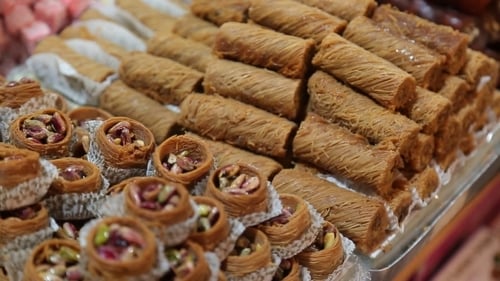 Köstliches türkisches Baklava in Istanbul