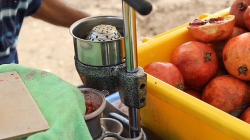 Istanbul, Typical Pomegranate Juice Makers In The