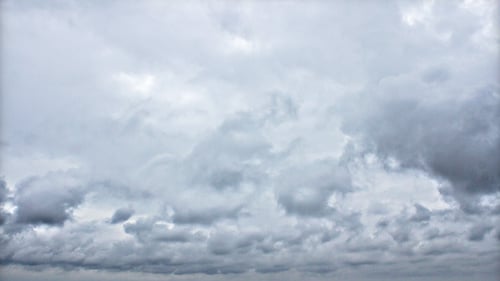 Gray Cumulus Clouds Rolling in the Sky