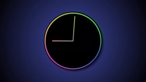 Animación
de reloj animado en reversa de tiempo. Un 29