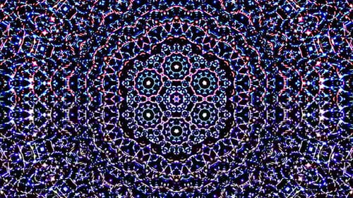 Abstract Geometric Kaleidoscope Pattern Background Loop