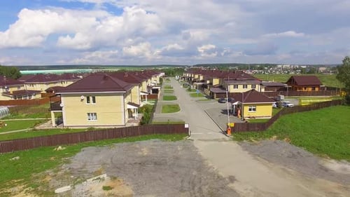 Aerial view of Calm Luxury Residential Area. 02